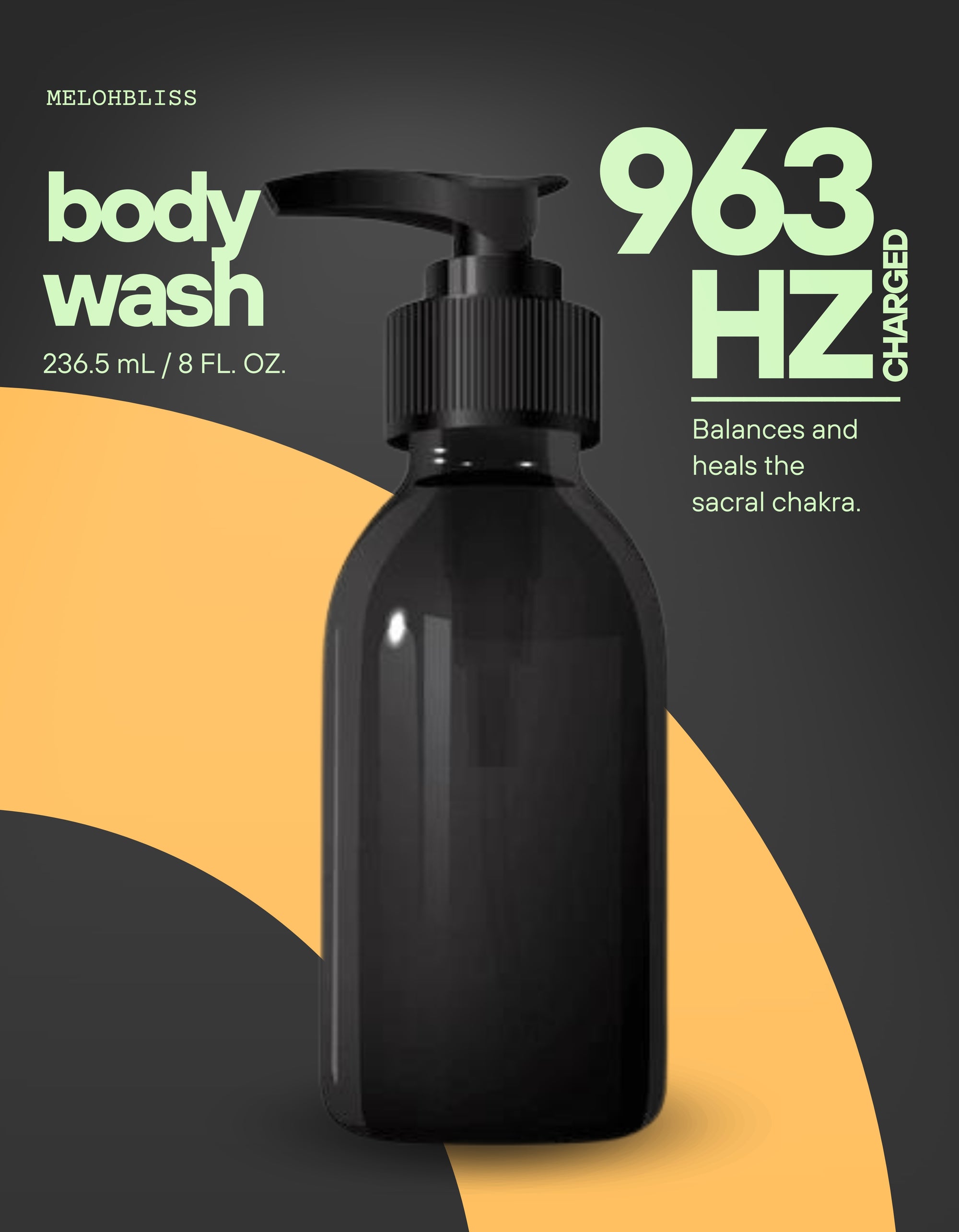 Body Wash Frequency Charged with 963 Hz