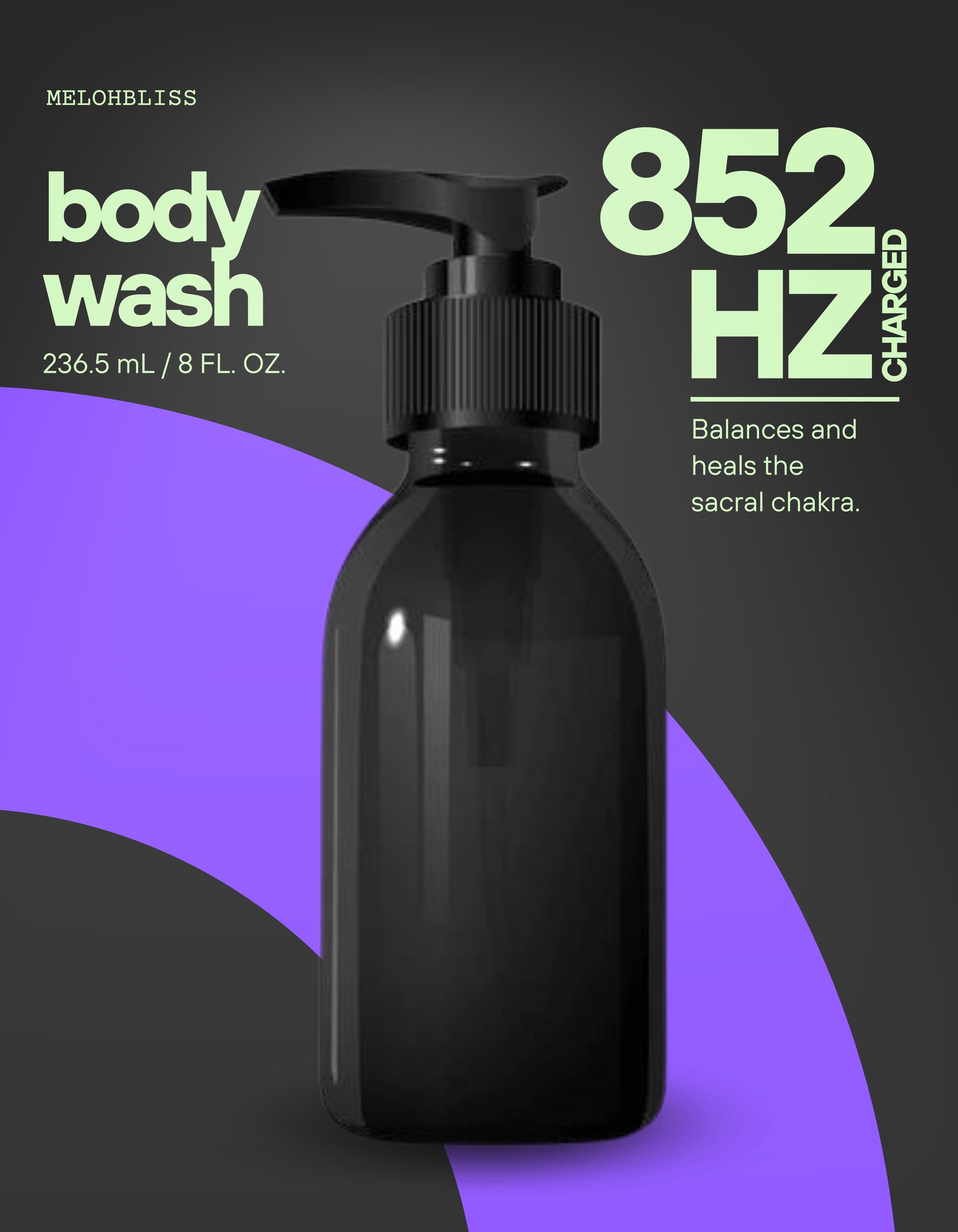 Body Wash Frequency Charged with 852 Hz