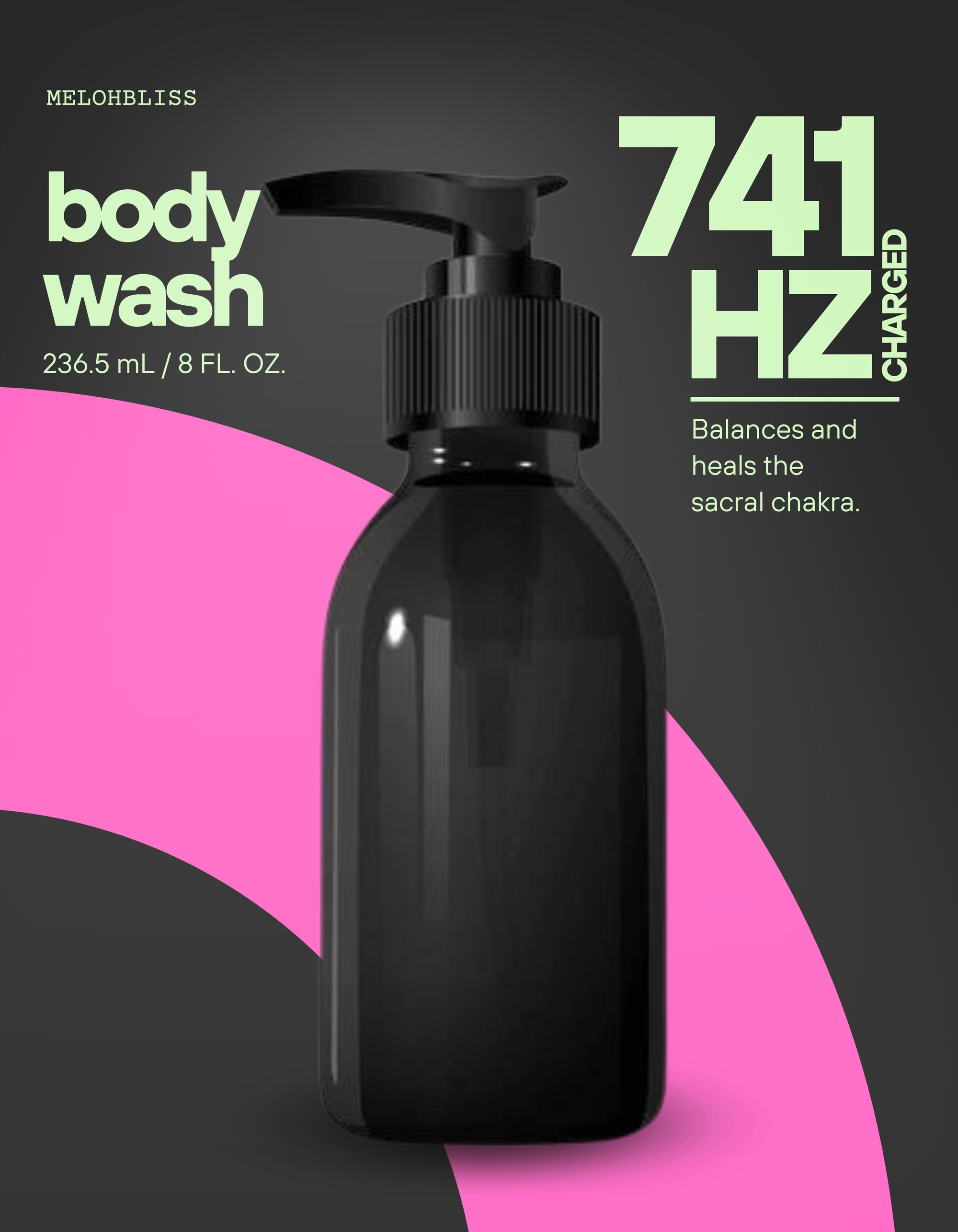 Body Wash Frequency Charged with 741 Hz